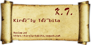 Király Tábita névjegykártya