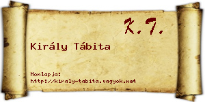 Király Tábita névjegykártya