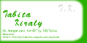 tabita kiraly business card